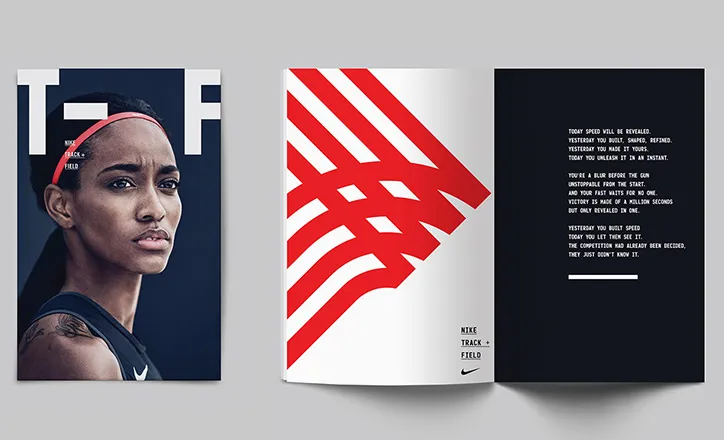 Build and the Nike team creates bold branding Nike's Track and Field line