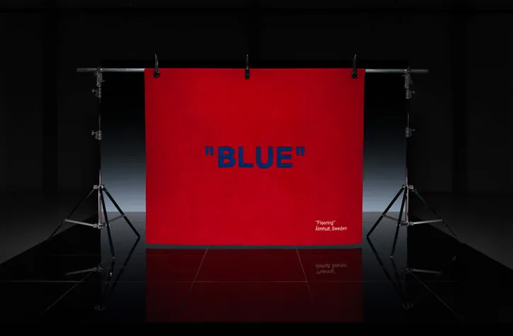 Virgil Abloh IKEA Blue-Red Rug, Popular Decor, Exhibition Rug, Keep  Off-White