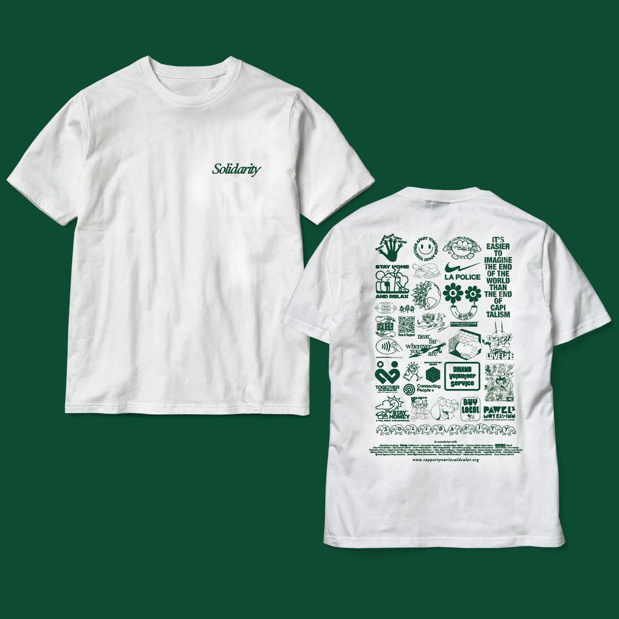 Bedenk Rudyard Kipling Overgang This T-shirt featuring logos by Eike König and Dinamo is raising thousands  for local businesses