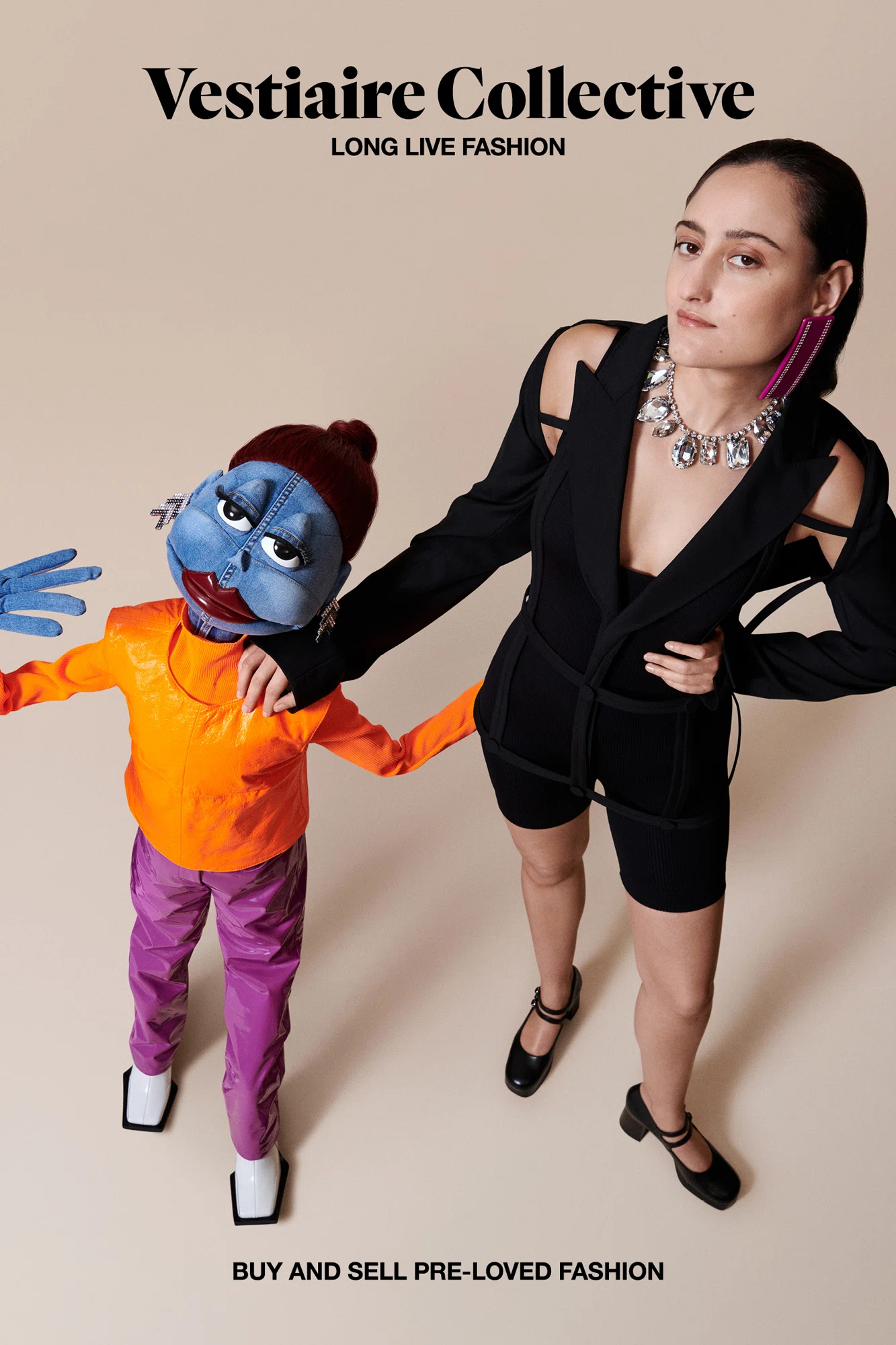 Vestiaire Collective fashion runway stars puppet models sewn from
