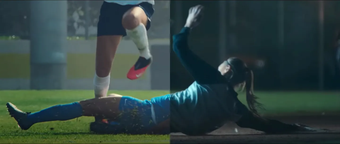 Nike S Split Screen You Can T Stop Us Ad Perfectly Matches Old And New Footage