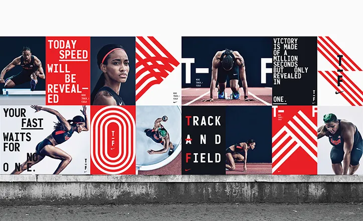 Peregrinación Santo industria Build and the Nike brand team creates bold branding for Nike's Track and  Field line
