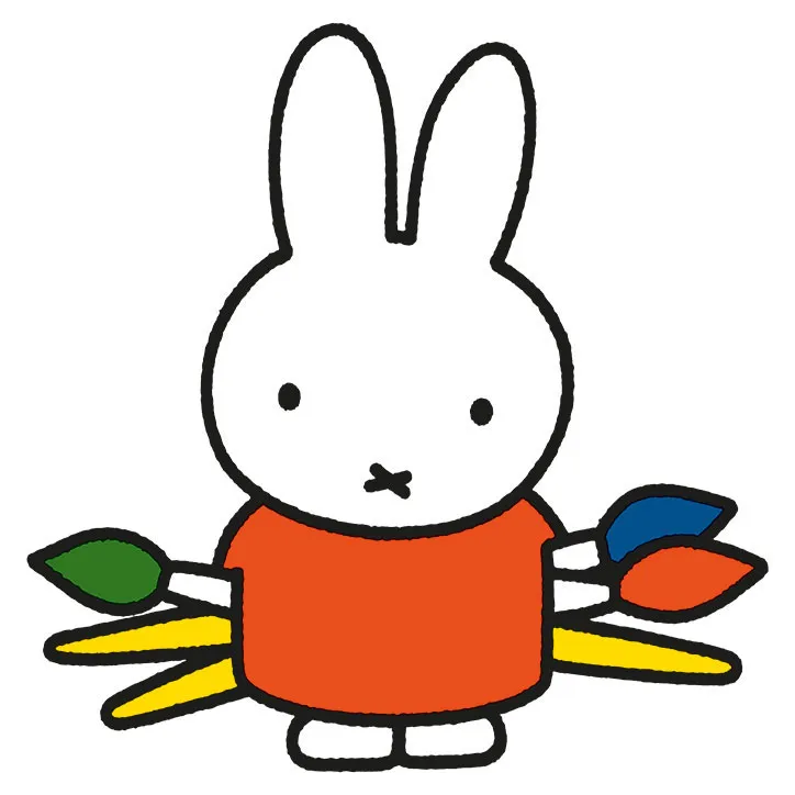 'WITH LOVE FROM MIFFY' POSTCARD ~ MIFFY SAWS OFF A TREE BRANCH ~ 1981 DESIGN 
