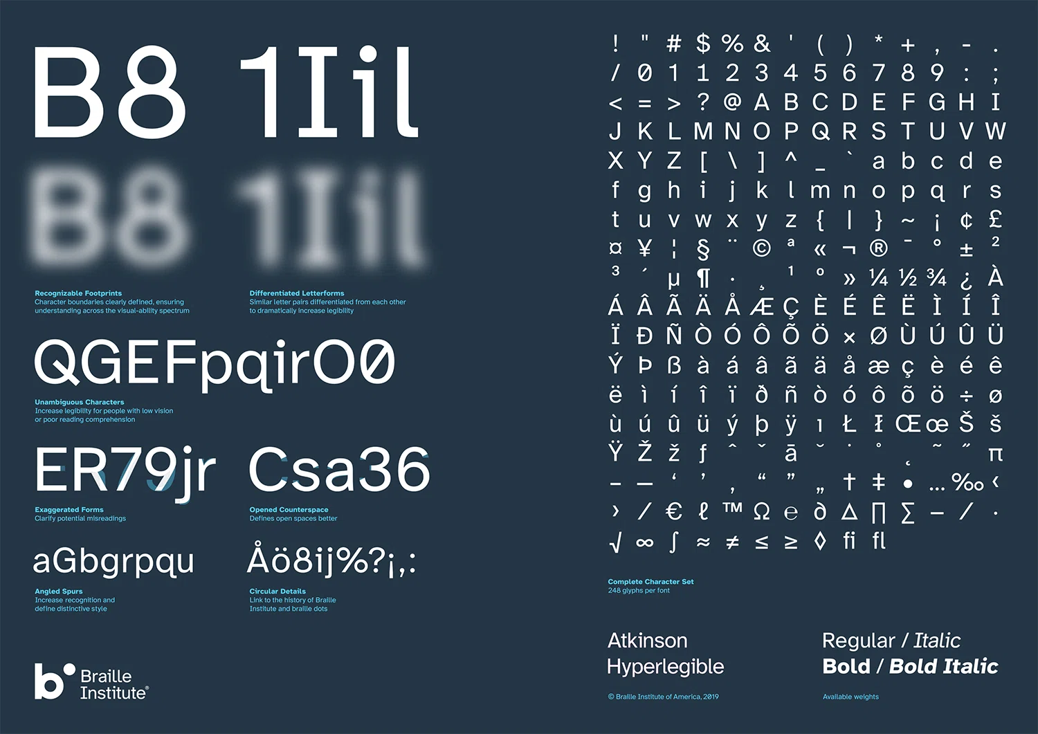 Applied Design Partners With Braille Institute To Design A Font For Those Who Are Visually Impaired