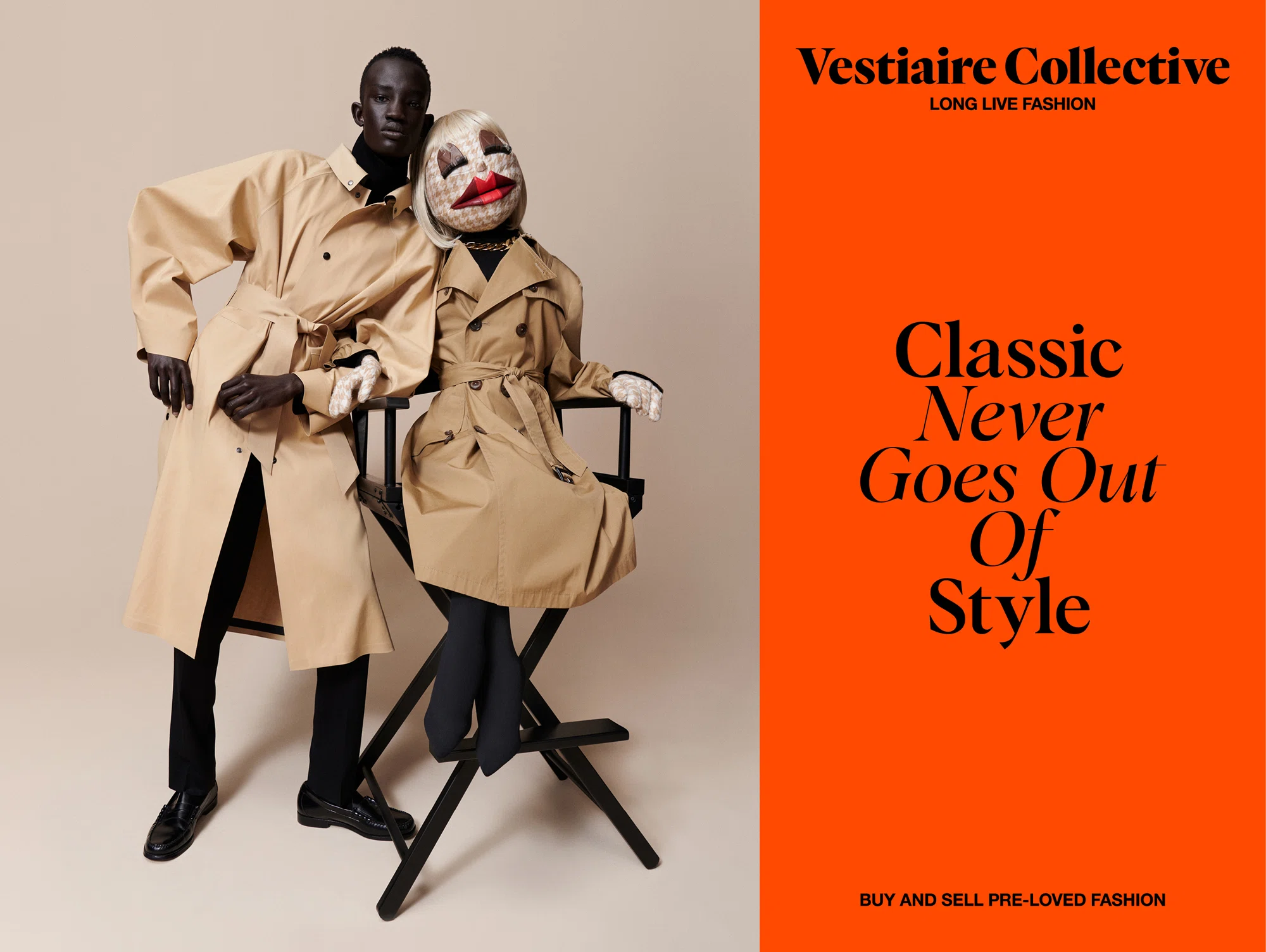 Puppets made from pre-loved clothing strut the catwalk in new campaign for Vestiaire  Collective
