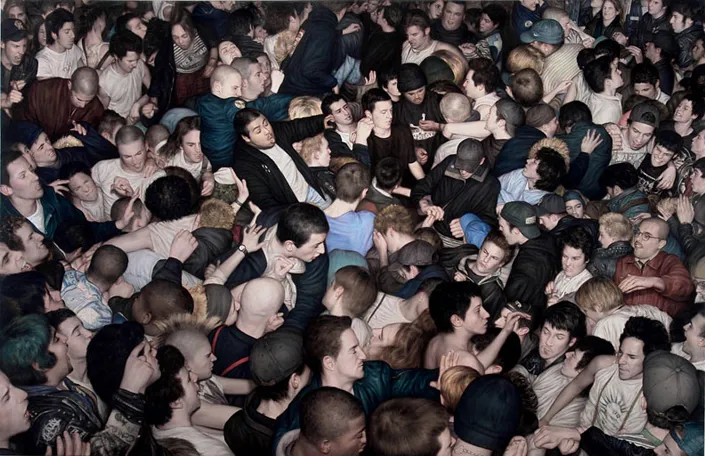 Dan Witz: Mosh Pits - an extraordinary series of paintings (yes, paintings)