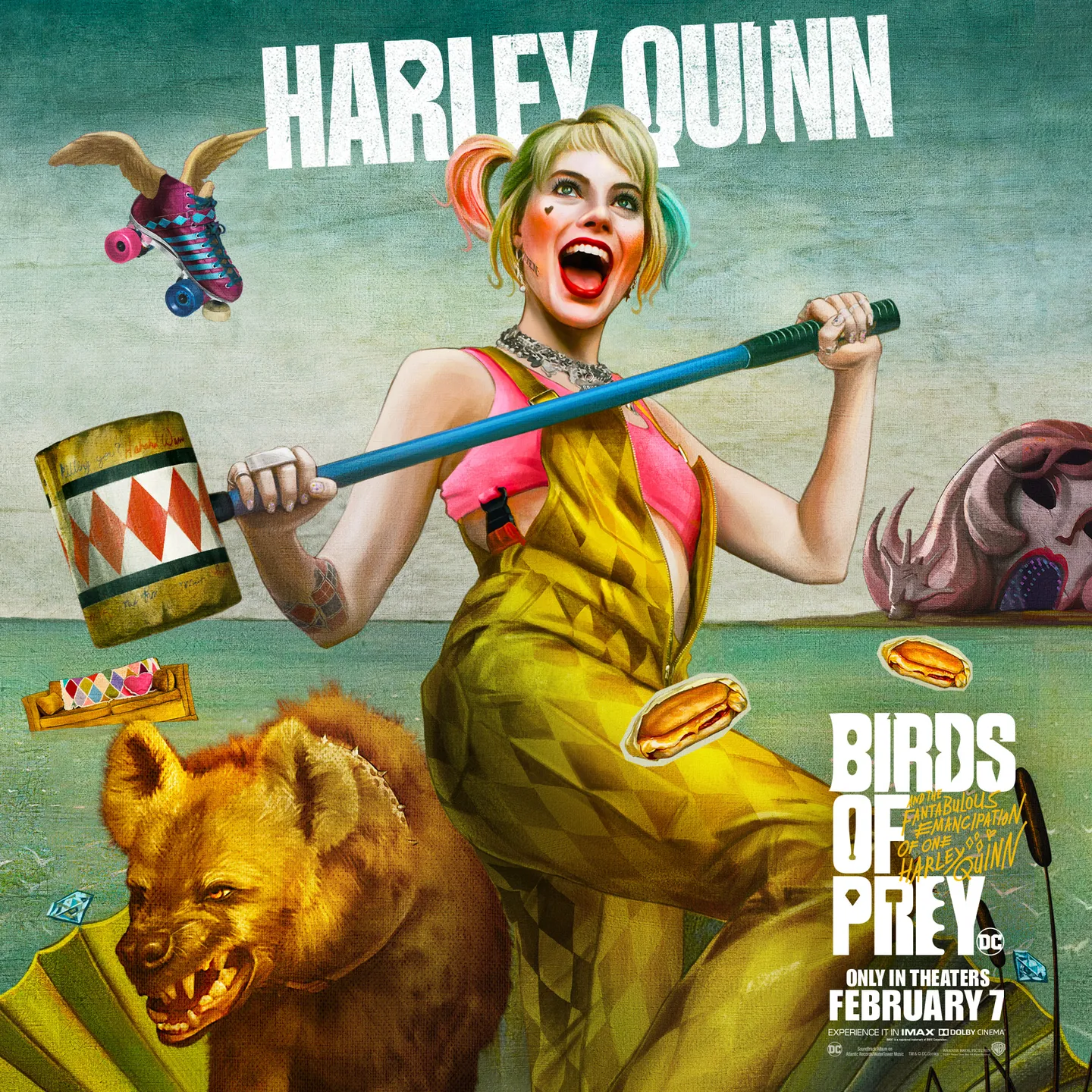 Details about   Birds Of Prey Harley Quinn Poster MAGNETIC NOTICE BOARD Inc Magnets 
