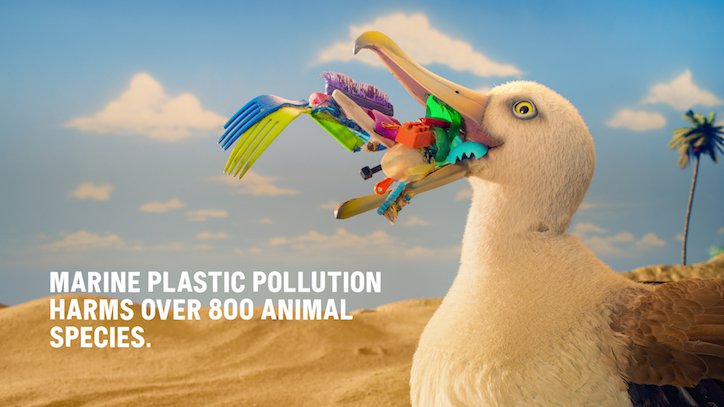 PES tackles marine plastic pollution in his latest stop motion  mini-masterpiece