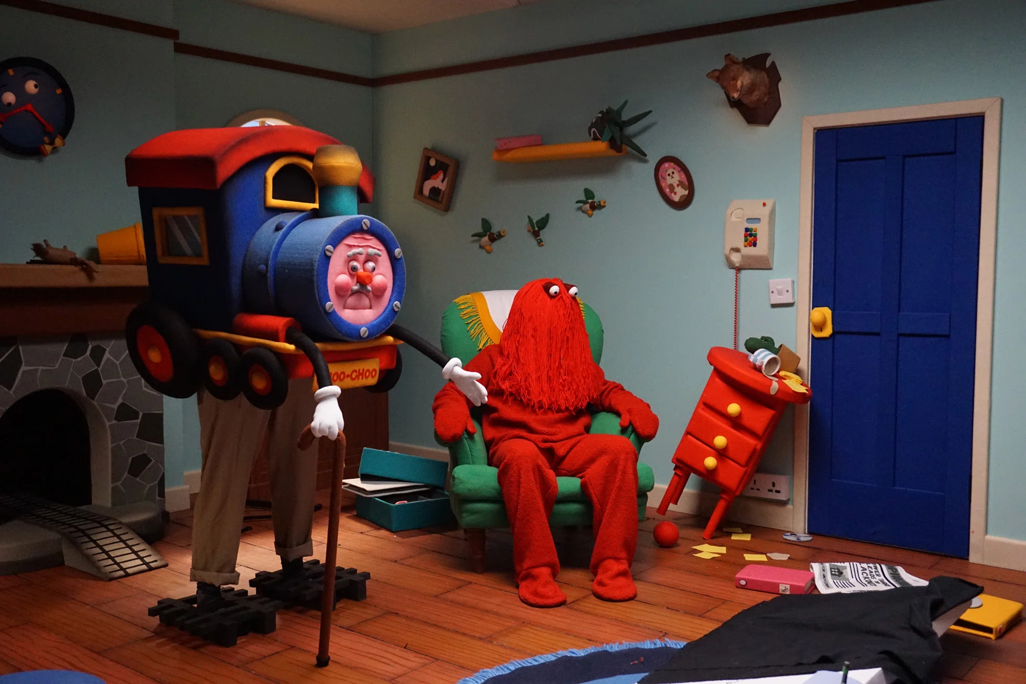 The creators of Don't Hug Me I'm Scared offer us a glimpse behind the  puppets