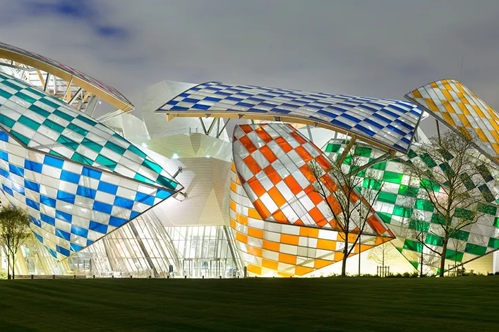 Frank Gehry's Fondation Louis Vuitton gets a colourful facelift